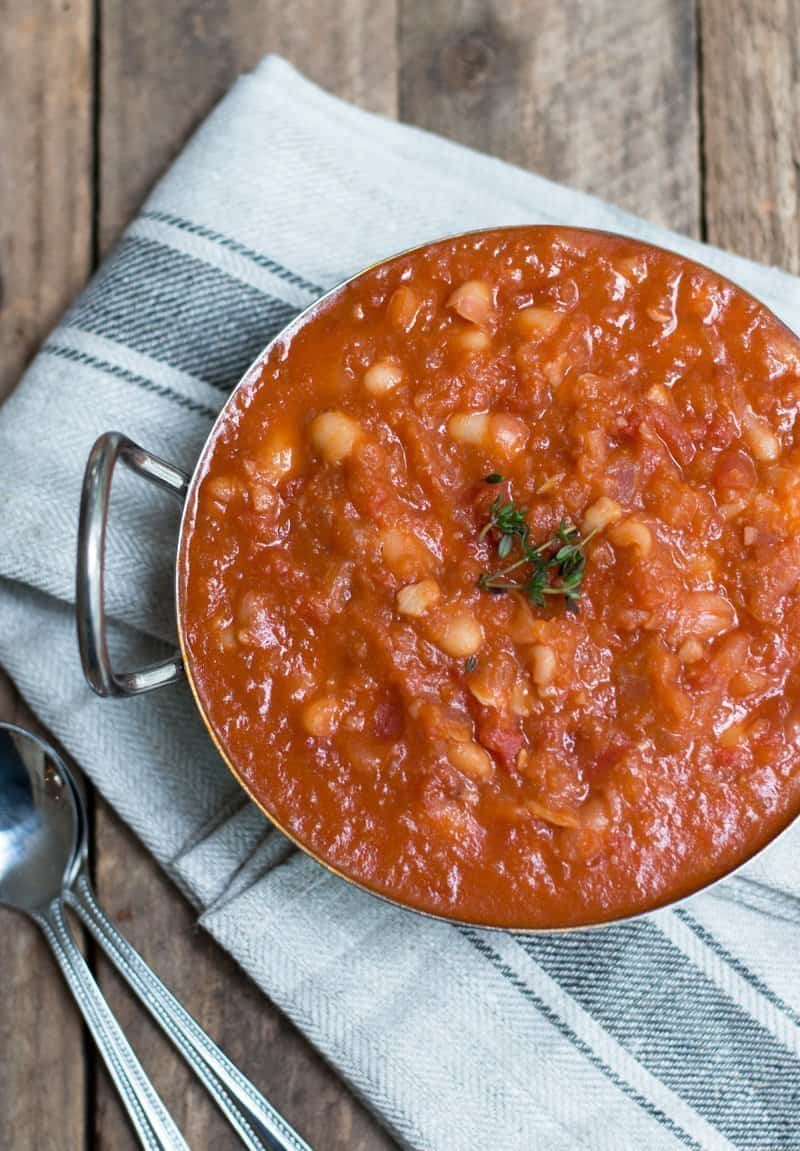 Thermomix Homemade Baked Beans - made with healthy ingredients which take no time to prepare, you can just set and forget whilst the Thermomix does all the work.
