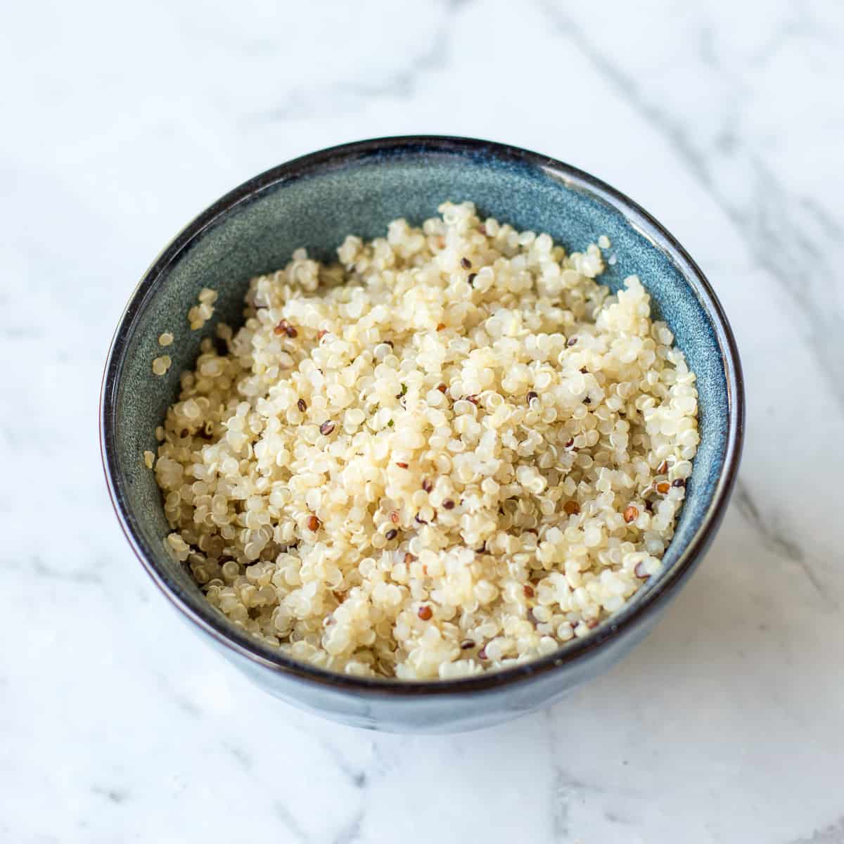 a bowl of cooked quinoa