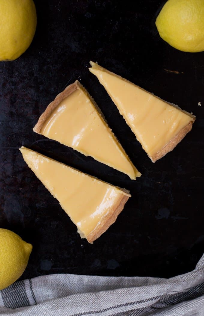 Thermomix Lemon Tart - made with sweet shortcrust pastry and a zesty lemon filling, it's light and delicious.