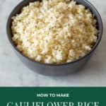 How to Make Thermomix Cauliflower Rice