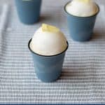 Gin and Tonic Sorbet served in 3 cups
