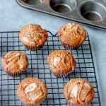Apple Cinnamon Muffins on wirerack