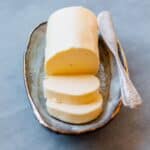 Closeup image of homemade butter