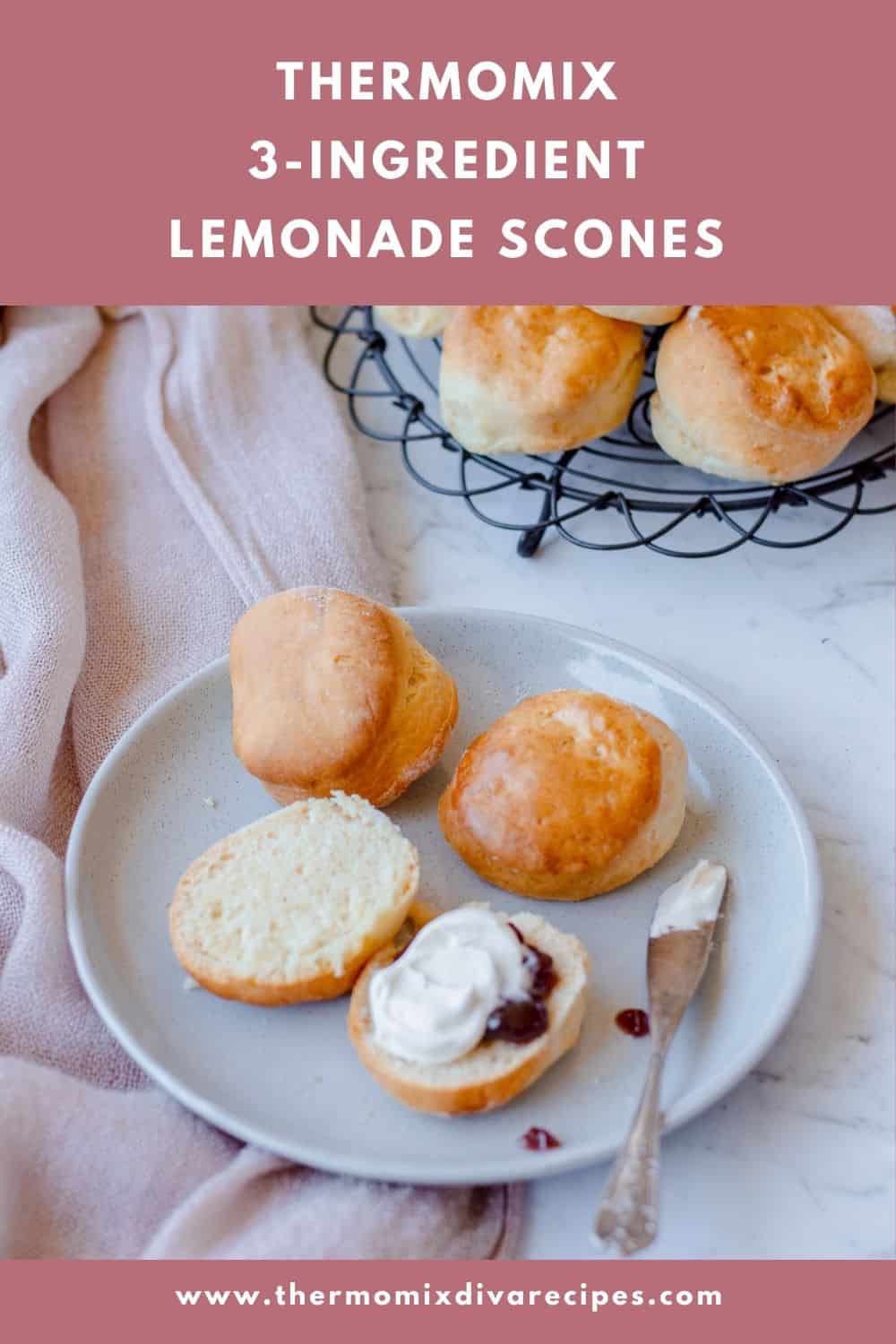 Thermomix Lemonade Scones (3Ingredients) Thermomix Diva
