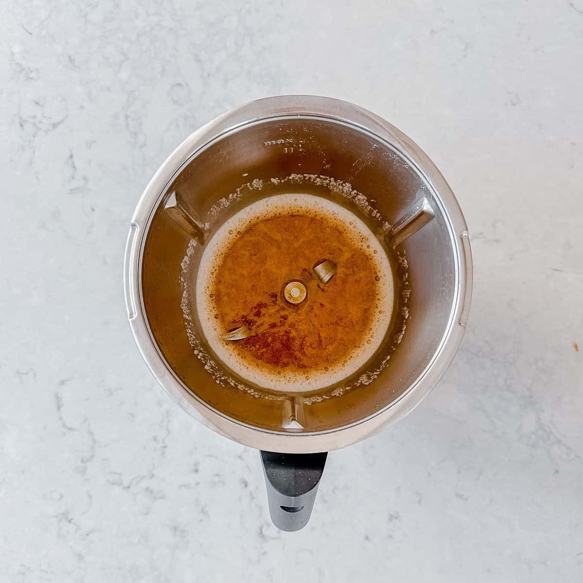 Caramel Sauce being made in the Thermomix.