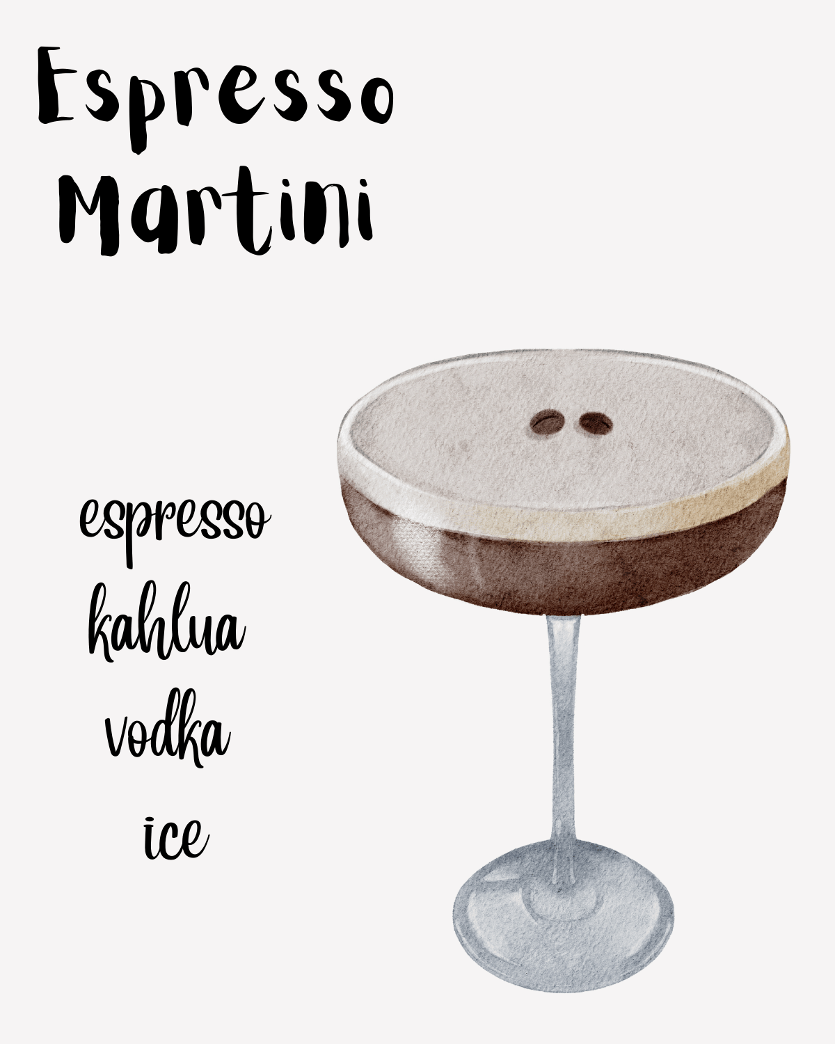 Espresso Martini graphic.