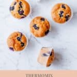 blueberry muffins pinterest graphic