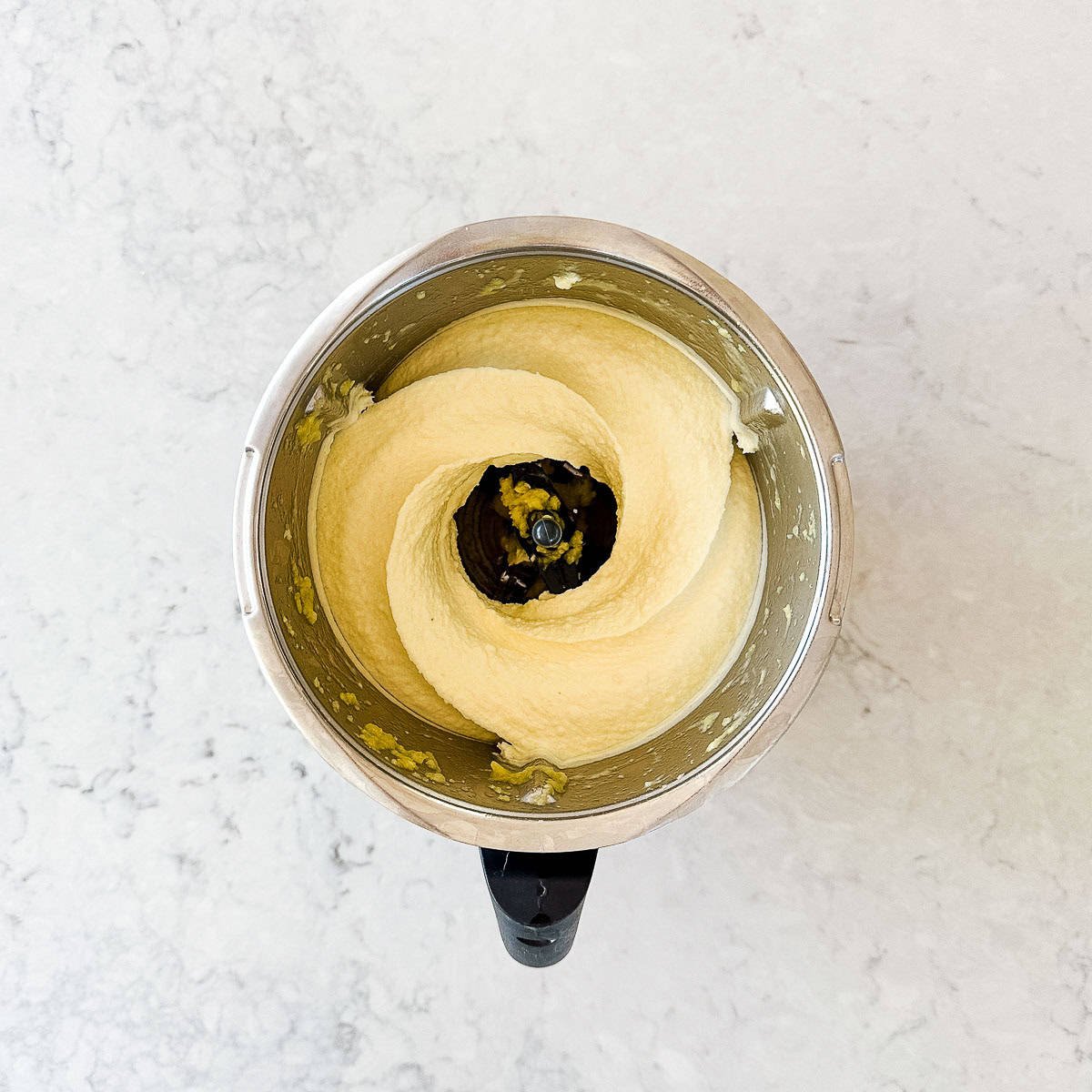 Pineapple Sorbet in a thermomix bowl.