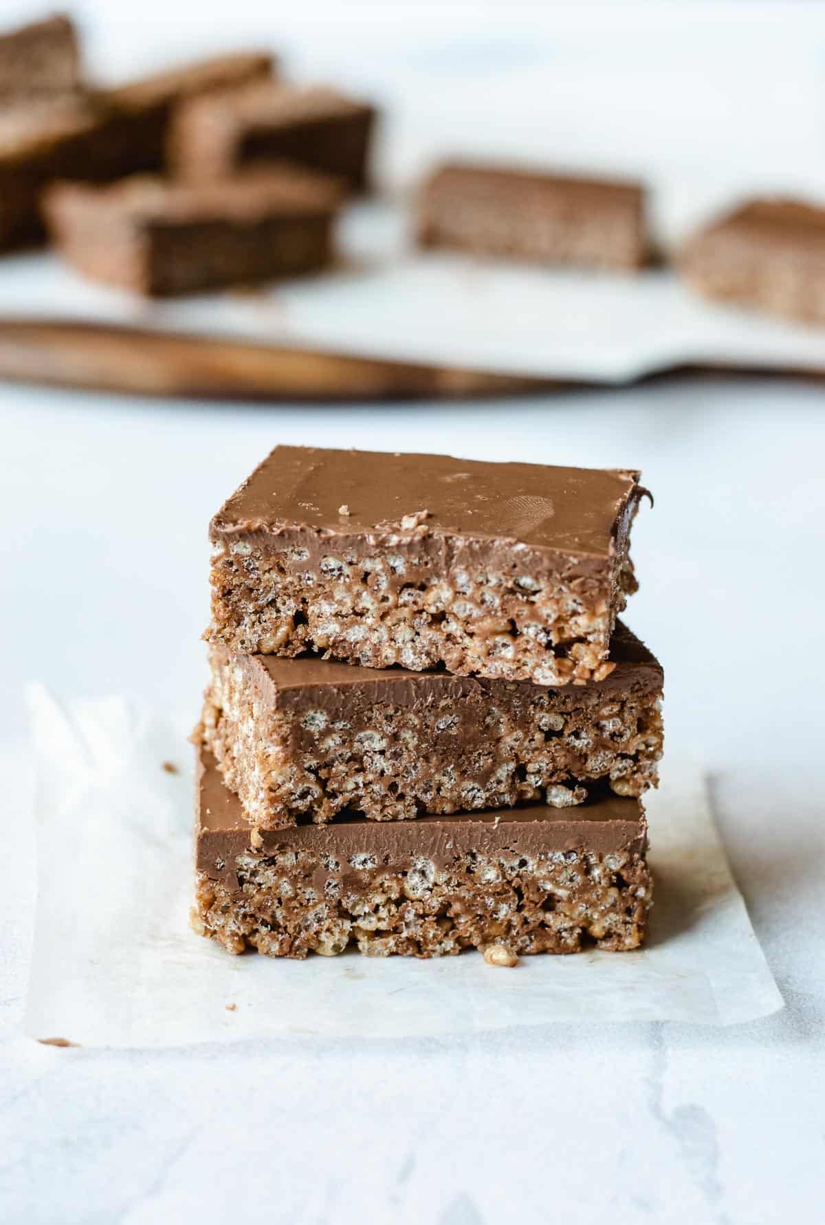 Stack of 3 Mars Bar Slices.